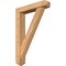 Ekena Millwork Traditional Arts and Crafts Smooth Bracket w/ Offset Brace, Western Red Cedar, 5 1/2"W x 26"D x 38"H BKT0604X26X38TRA03SWR - alternate 1